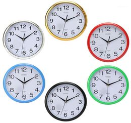 Wall Clocks 12 Hour Display Silent Retro Modern Round Colourful Vintage Rustic Decorative Antique Bedroom Time Kitchen Home Clock11243938