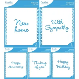 Gift Wrap Dies Diy Molds Scrapbooking Paper Making Cuts Crafts Template Handmade Card Mini Sentiments Job Sentiment
