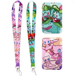 Keychains Japanese Anime Elf Credential Holder Neck Strap Lanyards For Key ID Card Gym Phone USB Badge Keyring Accessories