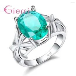 With Side Stones Wholesale Party 925 Sterling Silver Rings For Women Fashion S925 Stamped Vintage CZ Cubic Zircon Jewellery