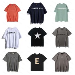 Mens T-Shirt essen shirt tials tshirt FG tees 1977 Solid Colour loose Mens Women Designers TShirt Tees Fashion Tops Man trend Hip Hop Clothing Shorts Sleeve Clothes vm