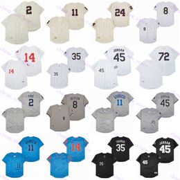 Cheap Baseball Jerseys 2 Fox /8 Jackson /11 Aparicio /14 Konerko /23 Ventura /24 Wynn /35 Thomas /72 Fisk 1959 1993 Vintage Retro Cream White Grey Black Shirt Stitched