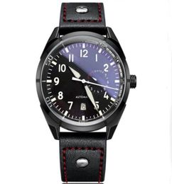 Top Quality Luxury Wristwatch Big Pilot Midnight Blue Dial Mechanical Automatic Watch 46MM Montre de luxe Mens Watch Watches Chris6307773