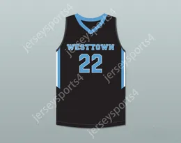 CUSTOM NAY Youth/Kids CAM REDDISH 22 WESTTOWN SCHOOL MOOSE BLACK BASKETBALL JERSEY 2 TOP Stitched S-6XL