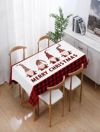 Table Cloth Christmas Red Green Plaid Tablecloth Santa Claus Runner For Dining Home Decor Year Xmas Tables Cover9175754