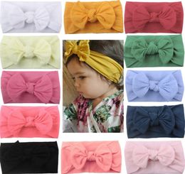 Brand New Newborn Toddler Baby Girls Head Wrap Rabbit Big Bow Knot Turban Headband Hair Accessories Baby Gifts for 02Y DHL8257099