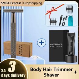 Razors Blades Mens shaver male sensitive personal parts sexual position facial cutting with charging base Q240508