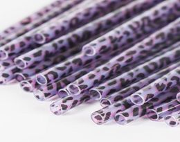 PP Leopard Printed Plastic Straws Reusable and Customizable Whole3472348