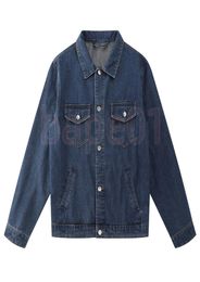 New Womens Denim Jackets Mens Fashion Flower Embroidery Coat Lades High Street Jeans Tops Asian Size MXL4693599