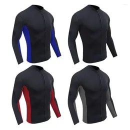 Women's Swimwear 2MM Neoprene Diving Top Split Wetsuit Jacket Men's Water Sports Swimming Snorkelling Surfing Warm