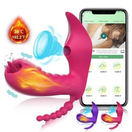 Other Health Beauty Items Vacuum s Bluetooths Dildo Vibrator Female for Women Wireless APP Remote Control Vibrating Panties Toy for Couple Adult 18 Y240503