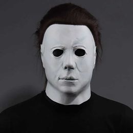 Party Masks 1978 Halloween Michael Myers latex helmet mask role-playing horror bloody killer evil demon carnival dressing up party costumes props Q240508