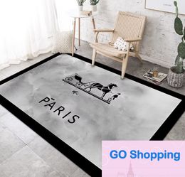 Simple Living Room Fashion Brand Carpet Bedroom Bedside Whole Non-Slip Absorbent Wear-Resistant Crystal Velvet Carpets