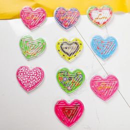 Party Favour 15Pcs Love Heart Steel Ball Maze Developmental Toys For Kis Birthday Favours Pinata Filler Wedding Valentine's Day Gift