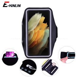 Pouches Arm Band Cover Case For Samsung Galaxy S24 S23 S22 S21 S20 Ultra FE S10e S10 Note 20 10 Lite Plus 5G Sport Running Gym Phone Bag