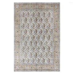 Carpets Silk Carpet For Living Room Bedroom Anti-slip Rug Floor Mats Size 5.5'X8'