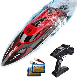 HJ808 RC boat 2.4Ghz 25km/h high-speed remote-controlled racing boat water speed boat childrens model toy 240424