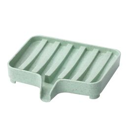 Creative Environmental Protection Wheat Straw Draining Soap Box Bathroom Soap Holder Bathroom Draining Soap Storage Box