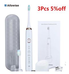 Alfawise S100 Electric Toothbrush Toothbrush With 4 Modes Cleaning Advanced Safeguard Waterproof Oral Health Care 110-240v J1906276733113