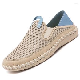 Casual Shoes Selling Summer Mesh Men's Sneakers Large Size Lightweight Breathable Walking Slip-on Comfortable