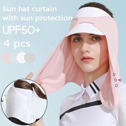 Scarves Summer Women's Sun Protective Cap Anti-UV Face Neck Sunshade Masks UV Protection Visor Shawl Sunscreen Useful Cover Hat