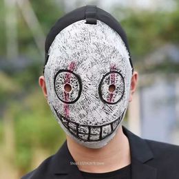 Party Masks Day Butcher Mask Role Play Latex Horror Rabbit Killer Trap Helmet Halloween Dressing Show Props Q240508
