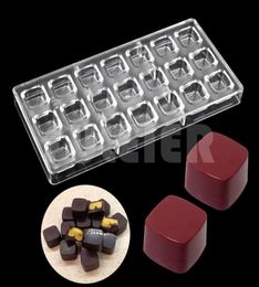 3D Chocolate Mold Homemade Cubes Chocolate DIY Pastry Tools Polycarbonate Chocolate Moulds Plastic Baking Pastry Tools3506611