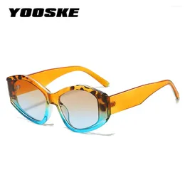 Sunglasses YOOSKE Punk Men Women Cat Eye Frame Personality Hip-hop Sun Glasses Trendy Ladies Eyewear Shade Driving