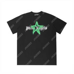 Palm PA 24SS Summer Letter Printing Spray Paint Star Logo T Shirt Boyfriend Gift Loose Oversized Hip Hop Unisex Short Sleeve Lovers Style Tees Angels 2220 WWN