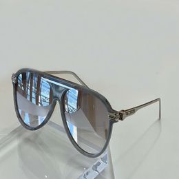 Luxu Pilot Sunglasses for Men Silver Grey marble Mirror Lens occhiali da sole firmati men Fashion sugnlasses 1264 Shades with case 198x