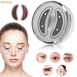 Eye Care EMS Micro Current Eyes Beauty Device Compress Removes Dark Circles Fine Lines Black Bag Removal Massager 240430