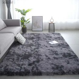 Carpet Pile Carpet Mixed Colour Tie Dye Gradient Carpet Living Room Coffee Table Mat Long Hair Wash Full Bedroom Model Nordic Style WX