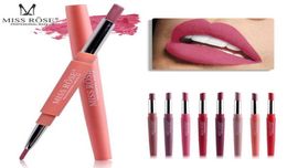 MISS ROSE Lipstick Set Sexy Beauty Long Lasting Waterproof Pigment Matte Lipstick Pencils Moisturiser Lips Makeup Kit6840476