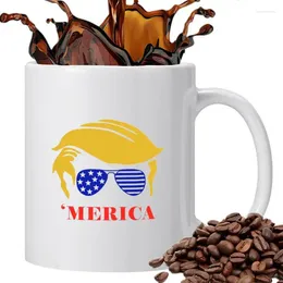 Mugs Trump Mug 350ml White Ceramic 2024 Novelty Cup Funny Coffee For Family Friend Cups Brother Dad
