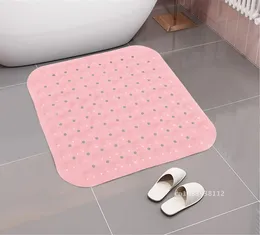 Bath Mats Square Shape Anti Slip Bathtub Suction Cup Shower Mat 46 46cm PVC Foot Pads Bathroom Accessories Cushion