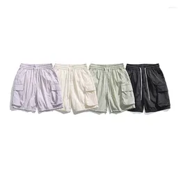 Men's Shorts Summer Thin Cargo Fashionable Sports Casual Medium Pants Loose Straight Versatile Quarter