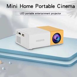Projectors Indoor and outdoor LED projector mini highdefinition projector 320x240p compatible with HDMI USB home audio multimedia player intelligent projector J