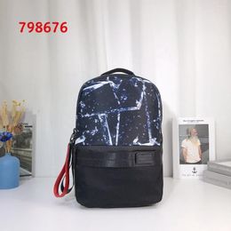 School Bags Have High Quality 798676 Men's Fashion Simple Backpack Lightweight Rainproof Casual Computer Bag Travel