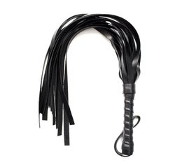 Slave Leather Horse Riding Whips Adult Games BDSM Sex Toys for Woman Cockring Flogger Paddle Spanking Bondage Restraints Whip8193553