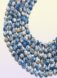 100 Genuine Natural K2 Jasper Bracelet Volcanic Jasper 6 8 10mm Gemstone Bracelet Blue Brazilian Azurite Woman Lady Jewelry1882654