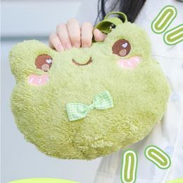 Totes Cute Green Frog Shoulder Bag Plush Doll Crossbody Casual Women Messenger Decoration Phone Coin Purse Handbags