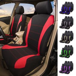 Car Seat Covers 1PCS Universal Polyester Backrest Cover Front Rear Cushion Protector Mat Auto Interior Accessories