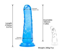 Erotic Sextoy Soft Jelly Dildo Realistic Suction Cup Strapon Penis Pegging Strap On Harness Anal Dick Adult Sex Toys for Woman MX21547545