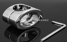 Stainless Steel Penis Delay Ring Metal Ball Weight Scrotum Ring Locking Cock Ring Ball Stretchers For Men Testicular Restraint 6202231936