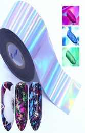 7pcs Holographic Nail Foil Colourful Transfer Stickers Starry Decals Sliders for Nail Art Decoration Tips Manicure Tools BEA071463953