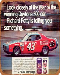 8 x 12 Metal Sign Vintage Look 1972 Richard Petty for STP Oil Treatment Retro7470406