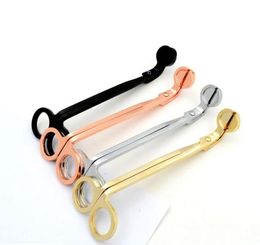Stainless Steel Snuffers Candle Wick Trimmer Rose Gold Candle Scissors Cutter Candle Wick Trimmer Oil Lamp Trim scissor Cutter 4 S8122030