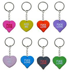 Jewelry Valentines Day Love Keychain For Birthday Christmas Party Favors Gift Key Chain Kid Boy Girl Girls Keyring Suitable Schoolbag Otdnp