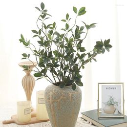 Decorative Flowers Artificial Green Plants Ficus Long Branches Tree Po Scene Setting Fake Home Office Garden Decoration