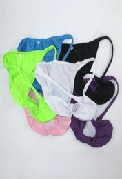Mens String Bikini Bulge Pouch Moderate back Underwear G7031 Sexy Swimsuit Fabric men039s underwear Swimwear Tricot8591163